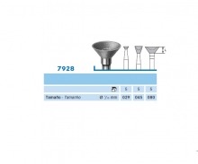 7928.104 bur. Diamond Inverted Cone Hollow PM