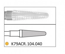 K79ACR.104 bur. PM Rounded Conical Diamond (5 pcs)