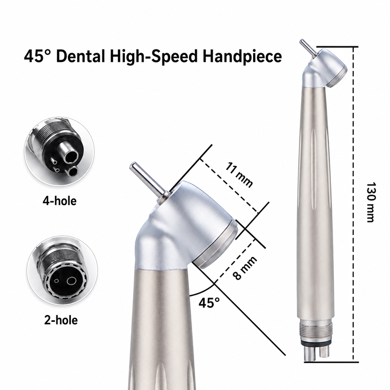 45° surgical dental handpiece