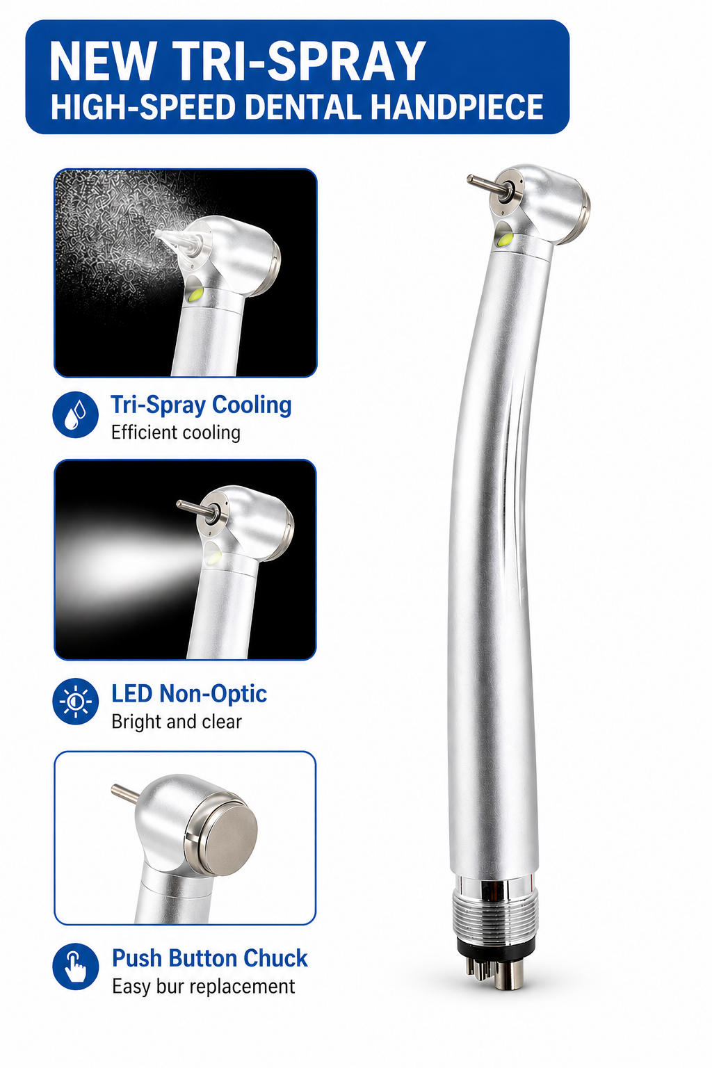 E-generator low speed internal handpiece