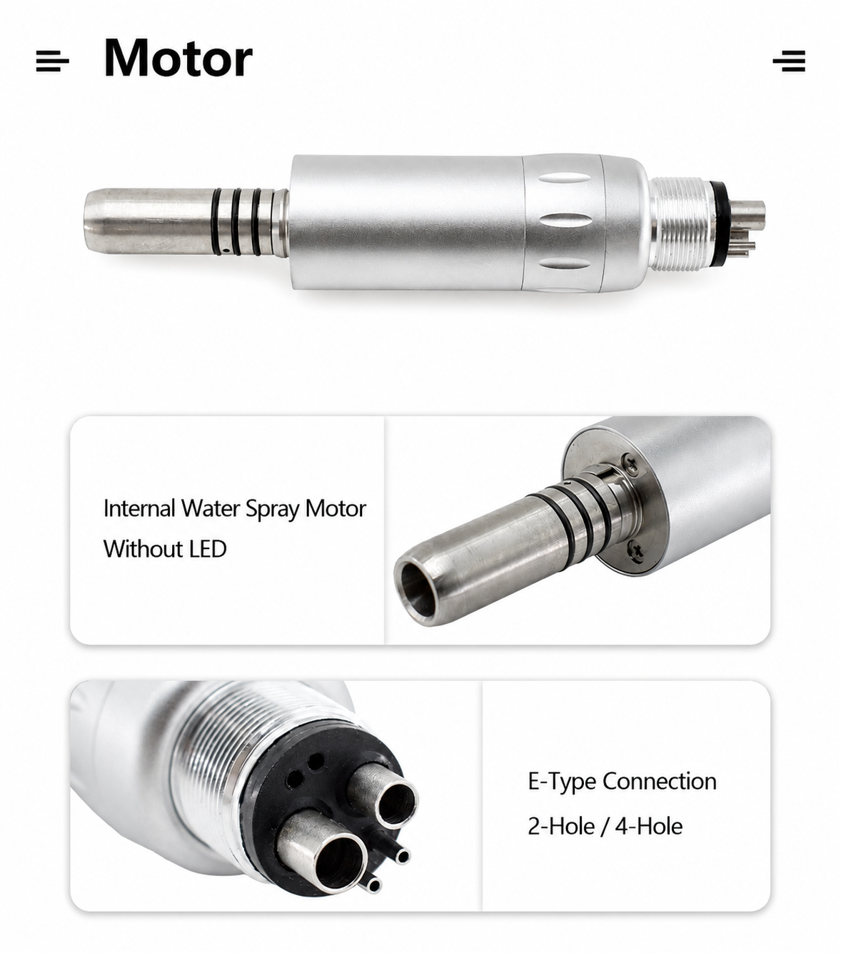 NEW low speed internal straight handpiece