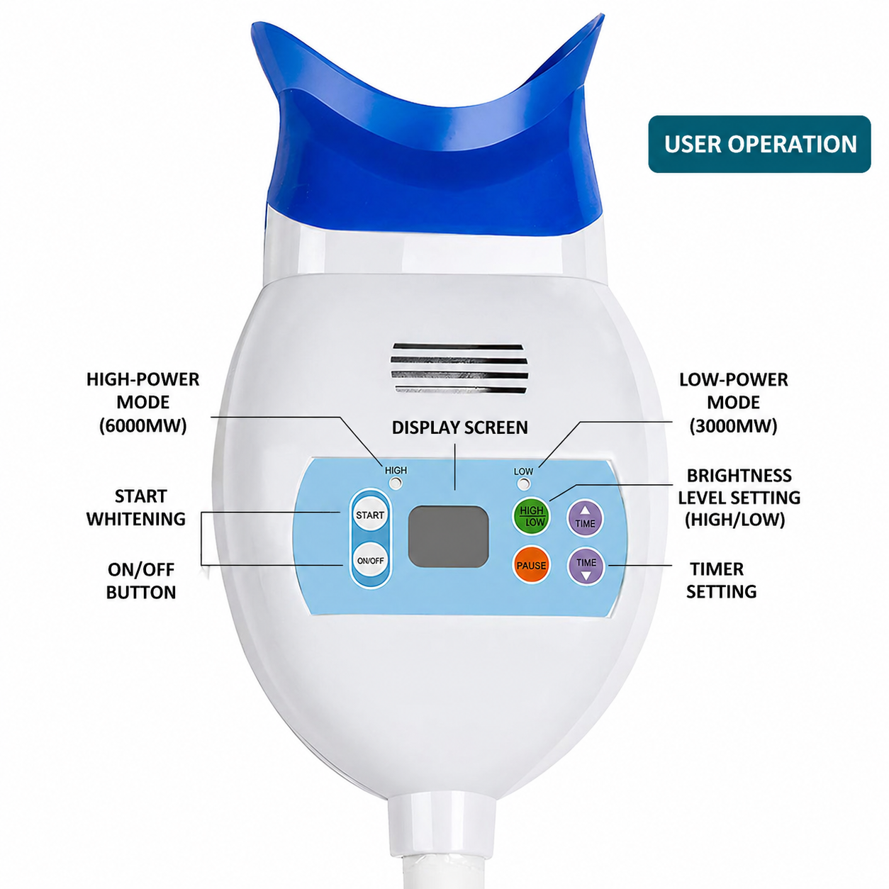 Built-in Whitening Instrument