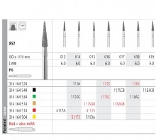 Bur 852 FG Diamond Medium Beveled Cone (6 pcs)