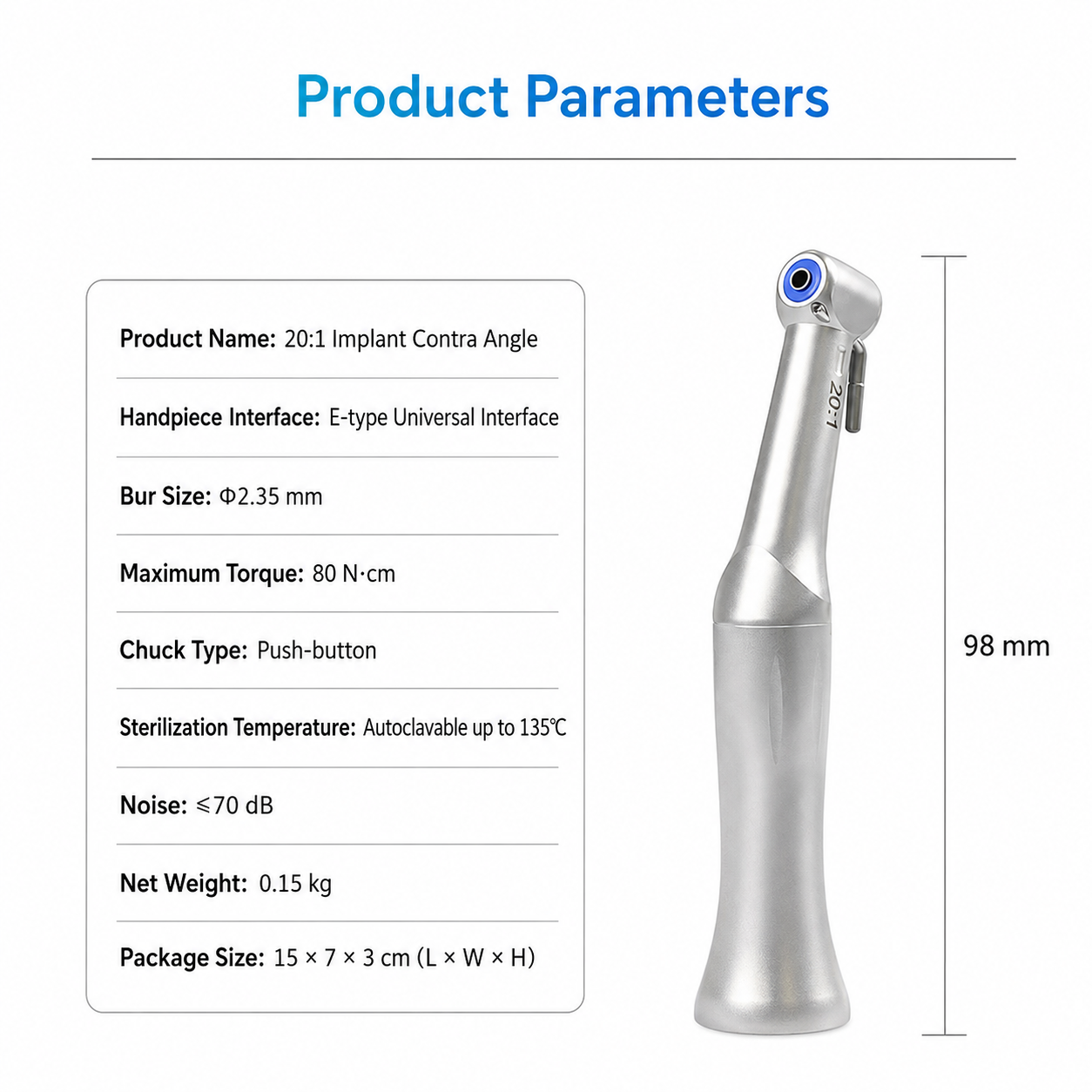 Reduction Implant Dental Handpiece