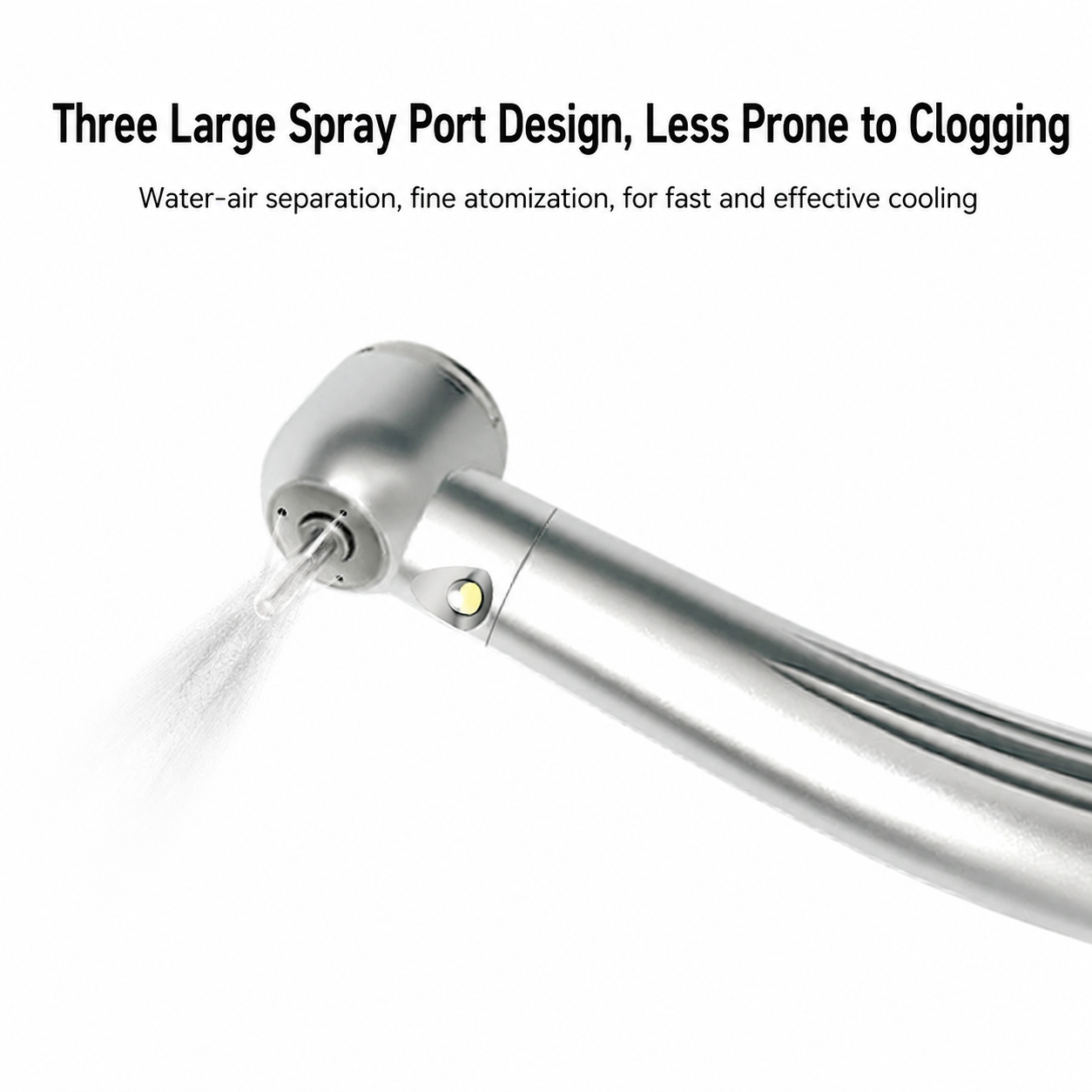 Threefold sprays LED dental handpiece