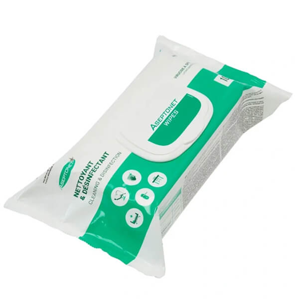 Aseptonet: Surface and Material Disinfectant Wipes (100 pcs)
