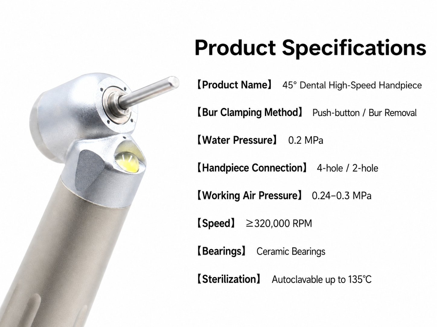 45° Surgical LED Dental Handpiece