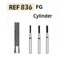 836 FG Diamond Bur Cylindrical Flat (5 pcs)
