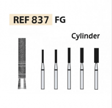 837 FG Flat Cylindrical Diamond Bur (5 pcs)
