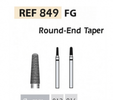 849 FG Diamond Bur Rounded Conical (5 pcs)