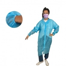 Disposable Polypropylene Gown Blue Size XL