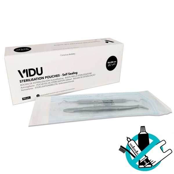 Self-Adhesive Sterilization Bags for Dental Instruments, Pack of 200