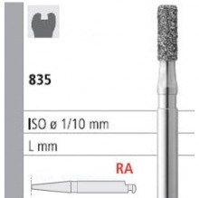 835 RA Diamond Bur Cylindrical Flat (6 pcs)