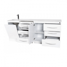 Quadruple furniture set with Push On with wash basin