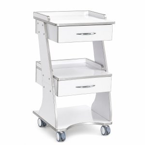 Dental Mobile Cart with Acrylic Cabinet and PVC Inner Drawer