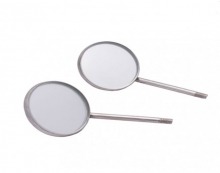 Flat Mirrors With Ss Threads. 12 Pcs.