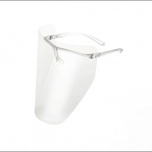 Small transparent operator visor + 10 replacement screens