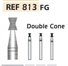 813 FG Diamond Bur in Double Cone Shape (5 pcs)