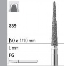 859 FG Long Beveled Cone Diamond Bur