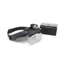 BINOCULAR LOUPES WITH VISOR - LED AND 4 LENSES