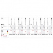831L Diamond Bur CA Perio Conical Long Neck (3 pcs)
