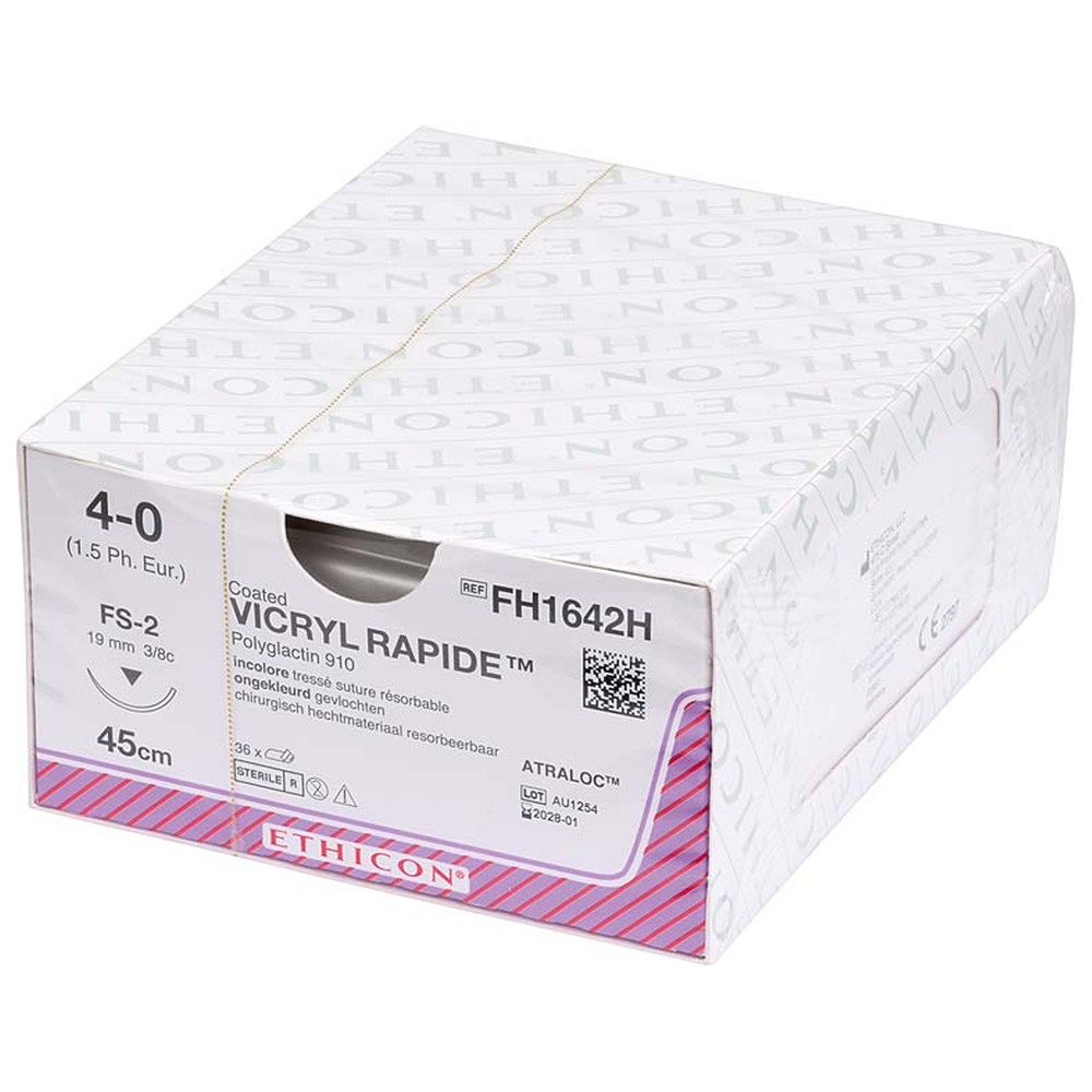 Vicryl Rapide Synthetic Absorbable PGA Sutures for Dental Use