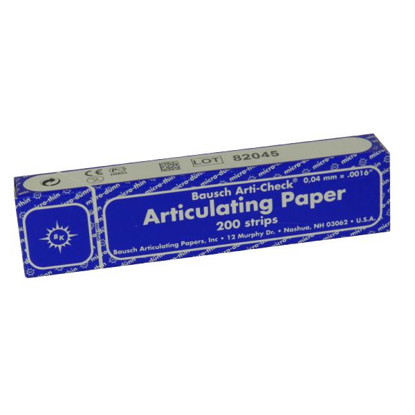 Arti-Check 40 µm Articulating Paper Strips for Precise Occlusal Analysis