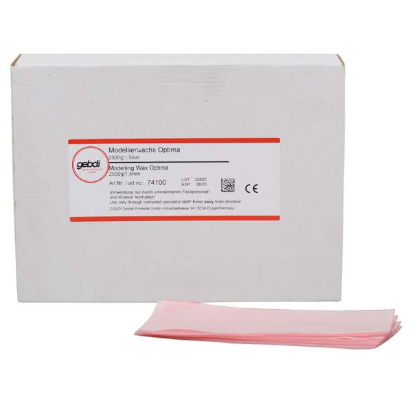 Optima 1.5 mm Base Plate Wax for Denture Fabrication