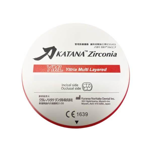 Zirconia Katana YML: High Translucency Zirconia Discs
