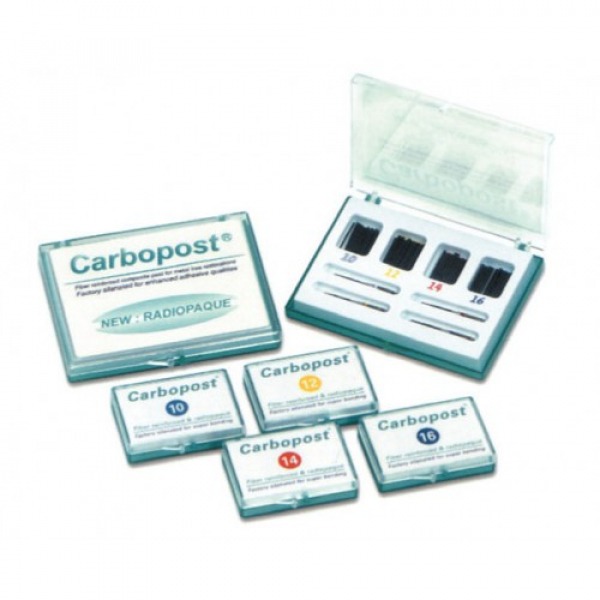 Carbopost Carbon Fiber Dental Posts Replacement Set (10 Units)