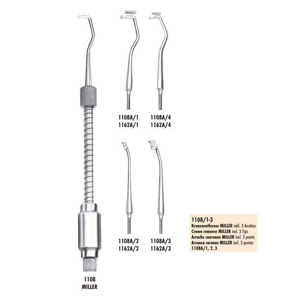 Miller 1108 Crown Remover Instrument with Weight and Spring