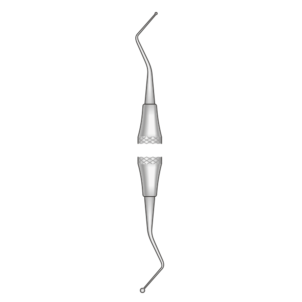 Double Egg Burnishing Tool for Amalgams and Cements