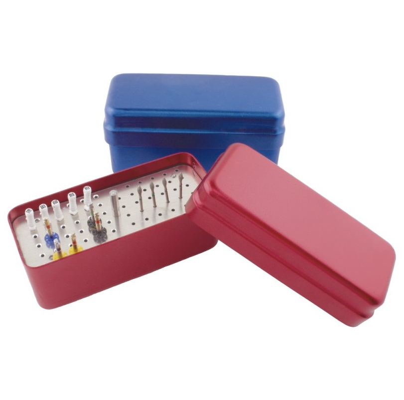 72-Hole Double-Layered Disinfection Box for Dental Burs
