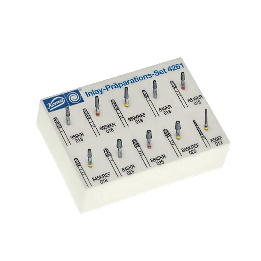 Komet 4261.314 inlays - game for preparation of Inlays (10 burs)