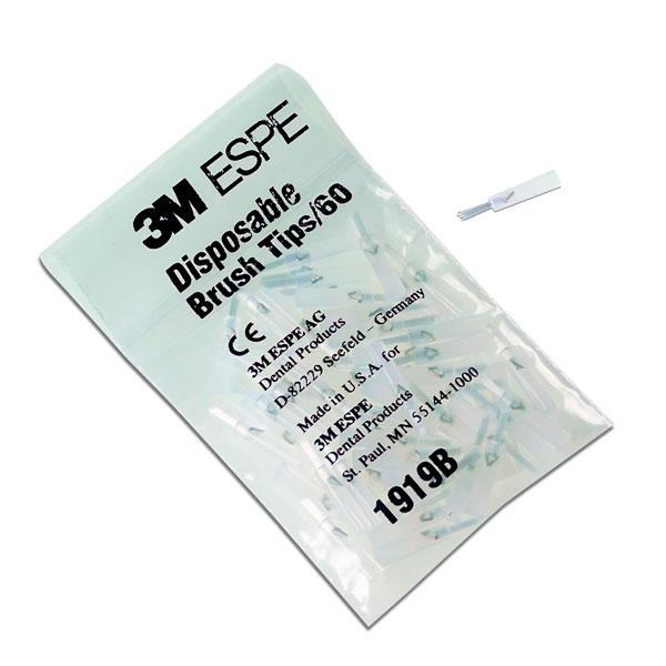 White Brush Applicators for Dental Composite Application