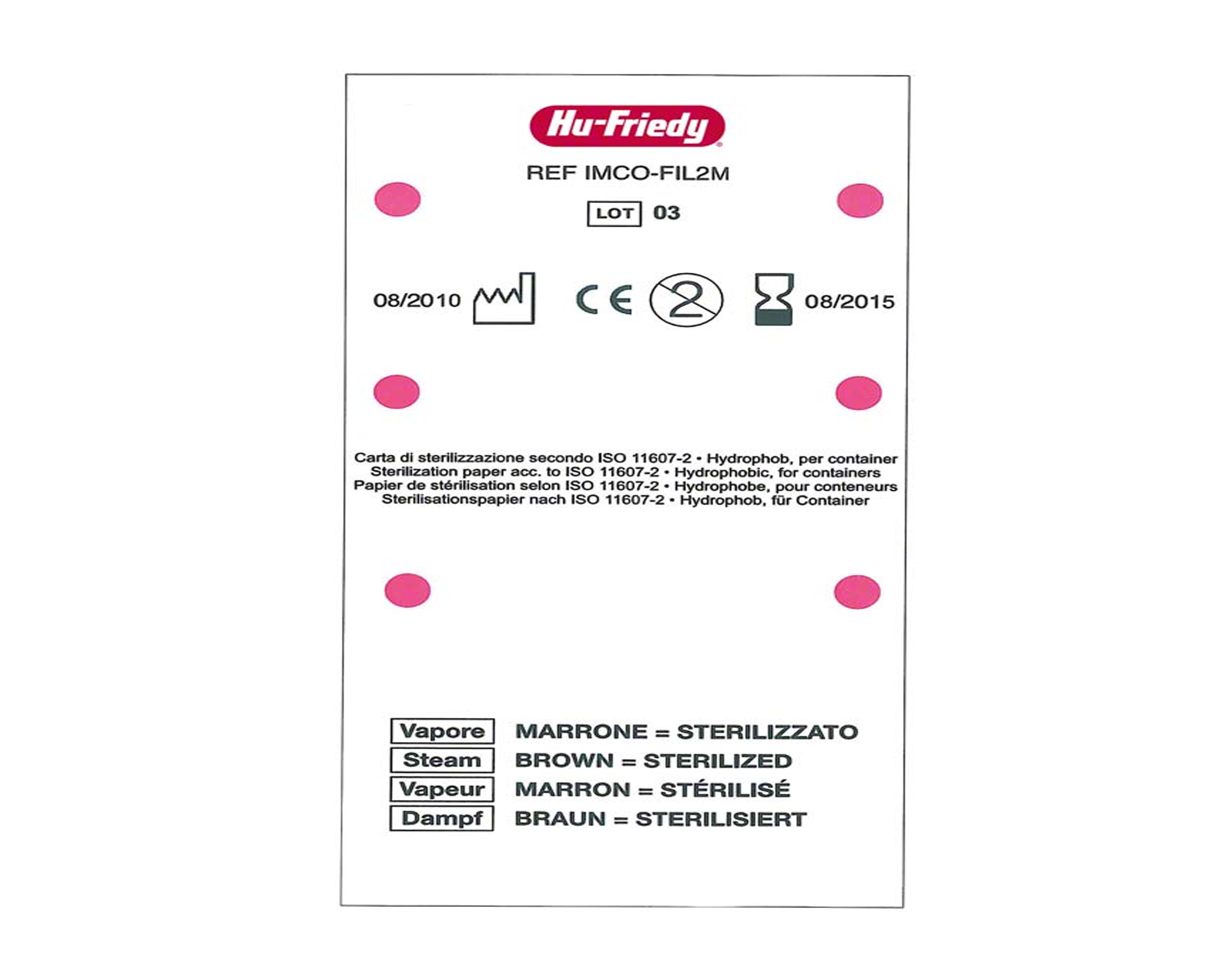 IMS Disposable Sterilization Filter: Sterile Barrier System (100 pcs)