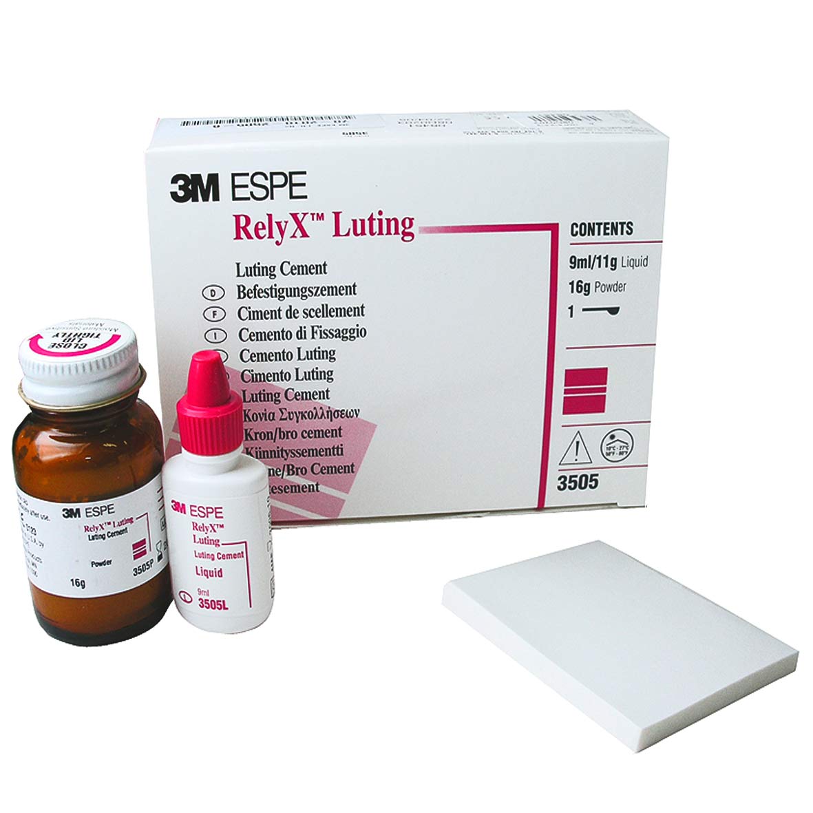 RelyX™ Luting Glass Ionomer Cement Intro Kit - 16g Powder + 9ml Liquid
