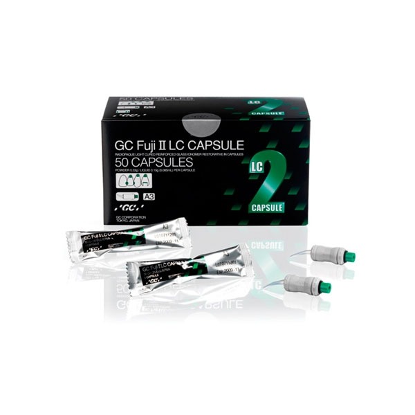 FUJI II LC Glass Ionomer Cement Capsules - 50 Units