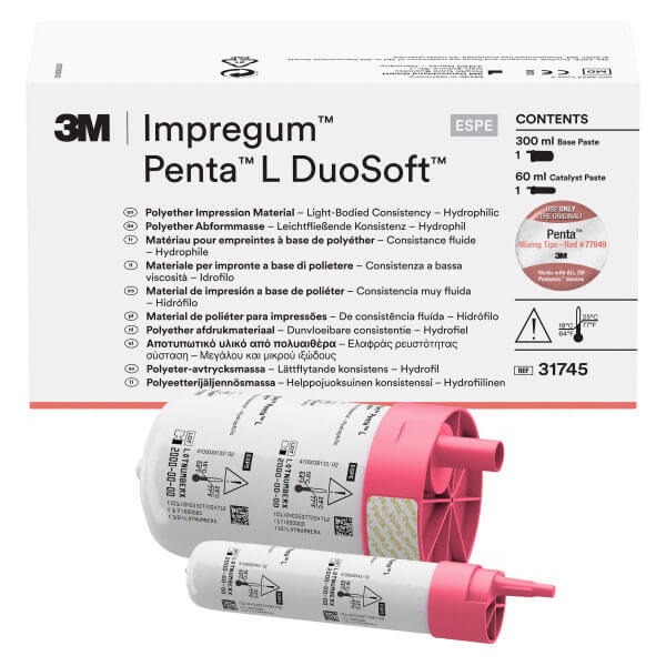 IMPREGUM PENTA L DUOSOFT QUICK REP Polyether Impression Material 300ml + 2x60ml Catalysts