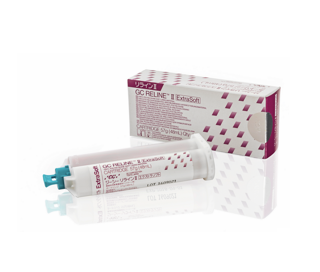 Reline II Soft/Extra Soft Silicone for Dental Impressions 48ml Cartridge