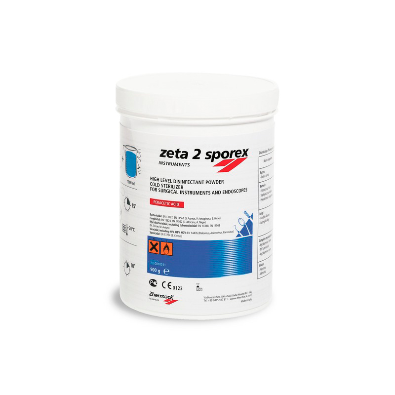 ZETA 2 SPOREX: Disinfectant Powder for Instruments (900 gr)