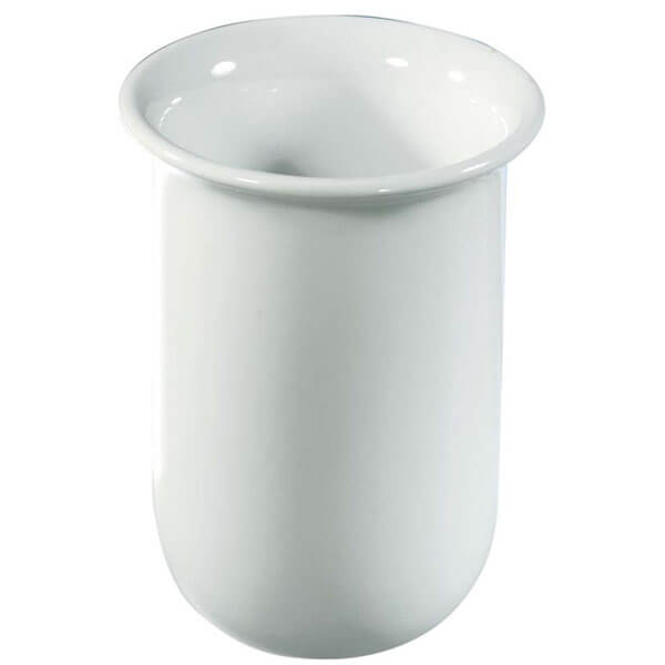 Porcelain Waste Container 72 x 115 mm for Dental Labs and Clinics
