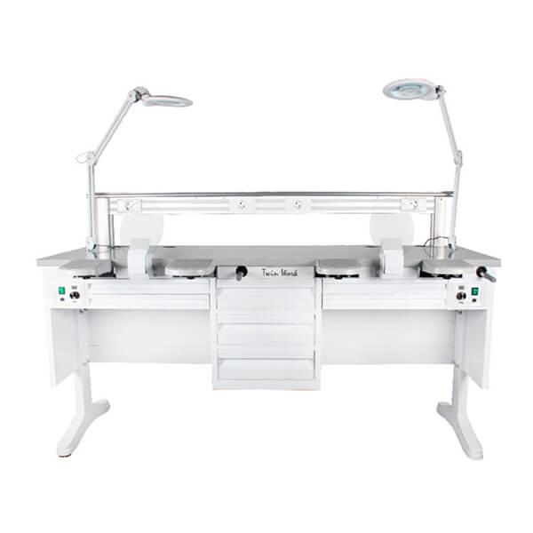 Max Work Twin Big Dental Laboratory Workstation