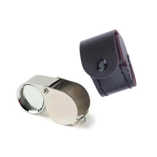 Triplet Magnifier Chrome with 10x Magnification