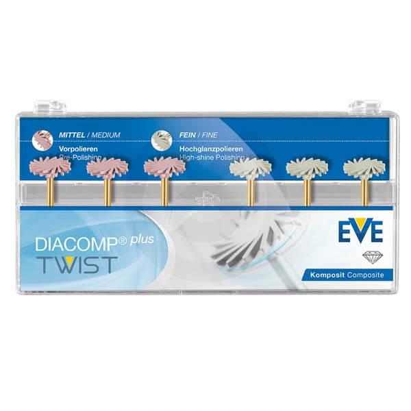 EVE DIACOMP PLUS Pink Dental Polishers - 10 Pieces