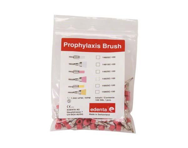 Nylon Prophylaxis Brush with Thread - 100 Pieces