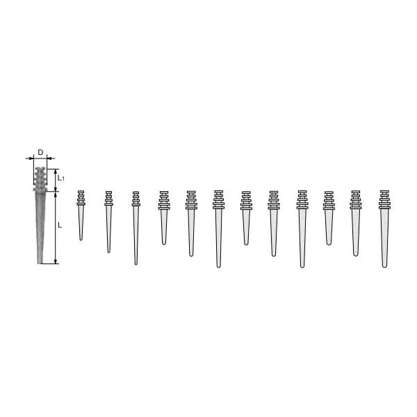 Titanium Root Posts: System with Head (10 units)