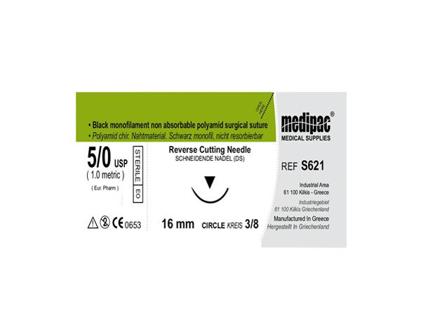 Polyamide Sutures 45Cm 3/8 Circ.16Mm