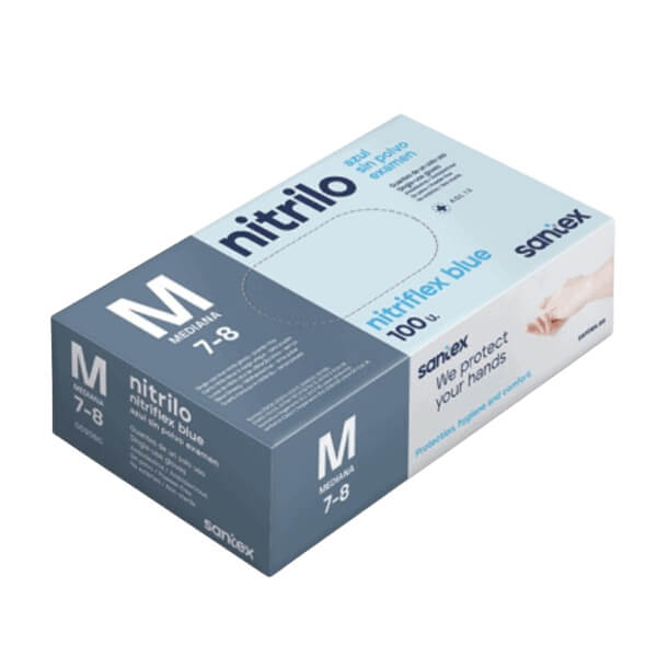 Non Sterile Powder Free Nitrile Gloves - 100 Pieces