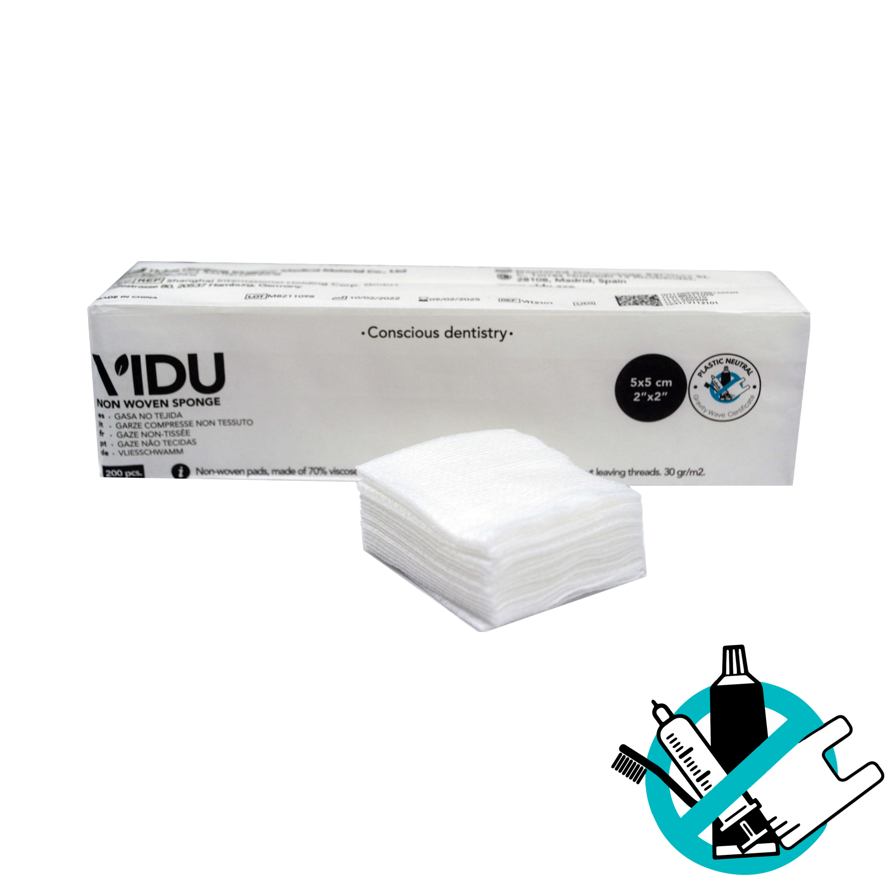 Non Sterile 4-Layer Gauze 30 g/m² for Dental Use